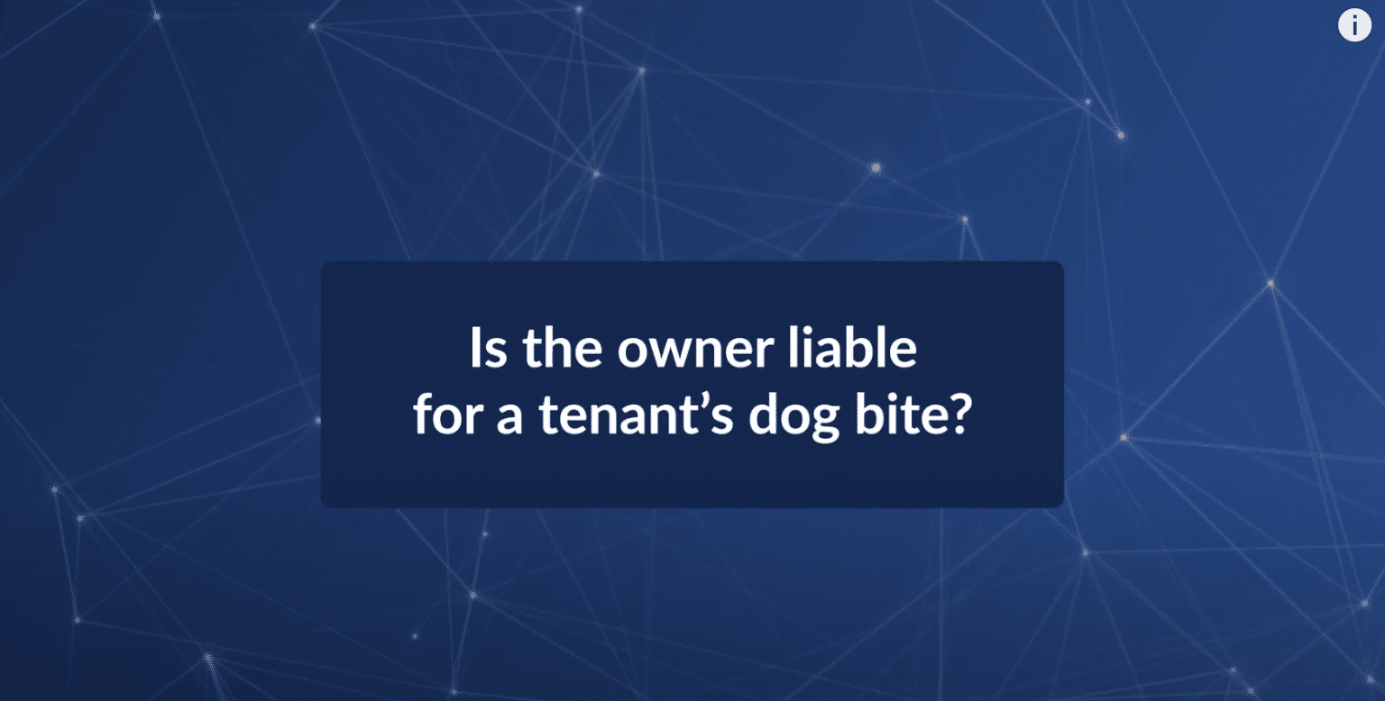 Is a Landlord Responsible if a Tenant's Dog Bites Someone? (Video