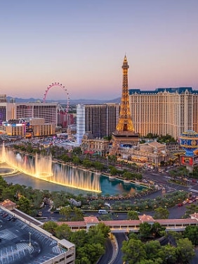 Nevada skyline at dusk